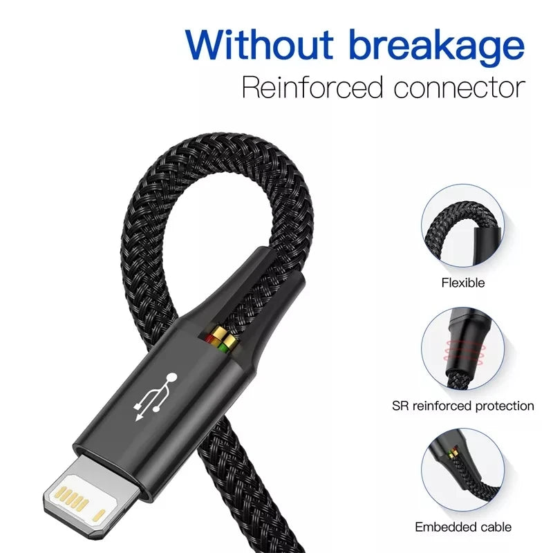 4 in 1 USB to USB C - Lightning - Micro