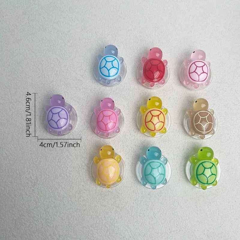 Korean Luminous Turtle phone holder pop socket grip finger ring
